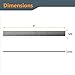 POWERTEC 6 Inch Jointer Blades for JET JJ-6CS Jointer, Replacement for 708457K Jointer Knives, Set of 3 (148033)