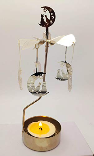 Rotary Candle Holder (Moon + Cat) - Image 4