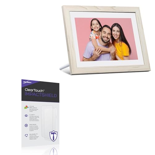 BoxWave Screen Protector Compatible with Dragon Touch Digital Picture Frame (10.1in) - ClearTouch ImpactShield (2-Pack), Impenetrable Screen Protector Flexible Film