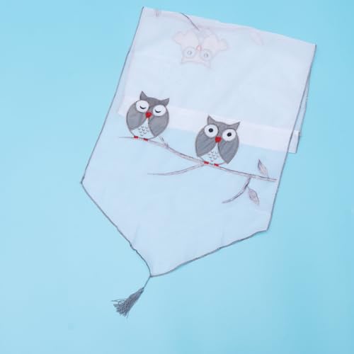 Cortina de búho para dormitorio infantil y zonas comunes con paso de barra suave de 40x90cm 8