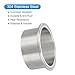 PATIKIL Stainless Steel 304 Sanitary Fitting, Long Weld Clamp Ferrule Pipe Fitting 4