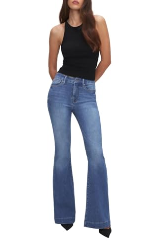 Good American Good Legs Flare Jeans in Indigo Size 8/292