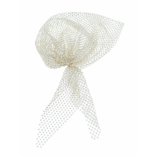 Ettika Clear Sparkle Mesh Headpiece for Women. Fashion Jewelry and