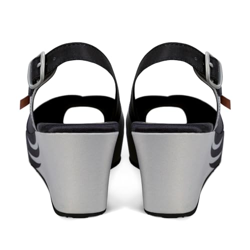 Image of Hot Chocolate Design Funky Women's Peep Toe Wedge Sandals