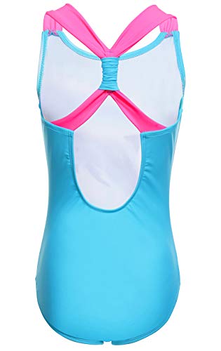 Girls One Piece Swimsuit, Dolphin & Horse3