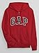GAP Mens Heritage Logo Full Zip Hoodie Red Apple M