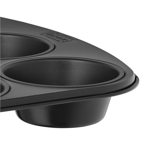 Foto von Original Kaiser Inspiration Muffinform Blech für 12 Muffins, Muffin Backblech 38 x 27 cm, antihaftbeschichtet, Standardgröße, Cupcake Formen, schwarz