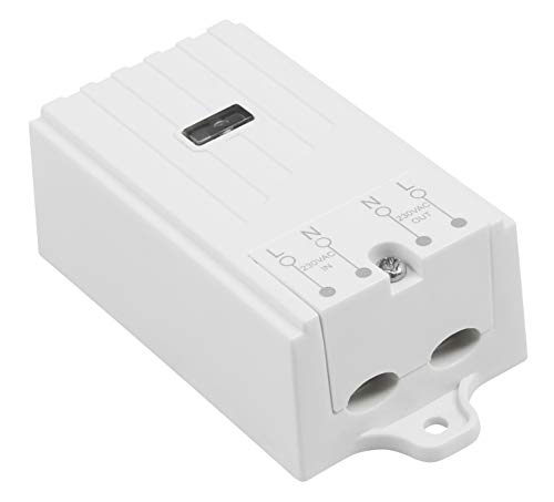 McPower Funk-Empfänger Kinetic | 230V max. 2300W | 433 MHz, 200m Reichweite | für drahtlose Lichtschalter, kompatibel mit Kinetic-Funksendern, LED-Anzeige