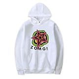 WODGTYMF Ryuji Sakamoto ZOMG! Cosplay Merch Hoodies Man/Woman Sweatshirts Printed Casual Clothes (White,3XL)