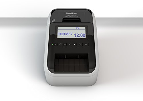 Brother QL-820NWBcVM, Imprimante d'étiqettes, Badges Visiteurs, WiFi, Bluetooth, Imprime Jusqu'à 110 Etiquettes par Minute