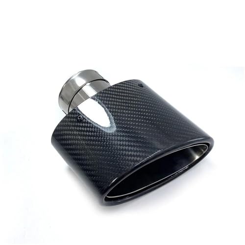 Tubo de escape universal plateado de 150mm ovalado con boquilla ajustable