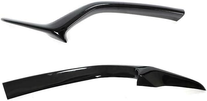 For Mazda CX-5 2017-2021 Glossy Black Front Center Grille Grill Cover Trim 2pcs Car Accessories