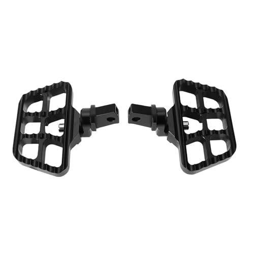 CAWEUER Kompatibel mit BMW R 18 R 18 100 Jahre R18 Classic Rider Drehbare, ausziehbare und tieferlegende Fußrasten Motorrad Breite vordere Fußstützen Fußrasten Pedal(Black)