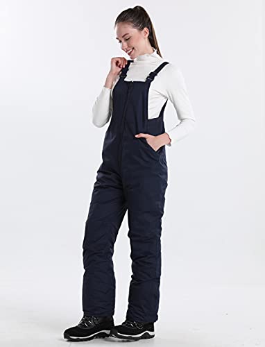 Phibee Women's Insulated Warm Snow Pants Waterproof Breathable Ski Bib Overalls Blue M #TOP5