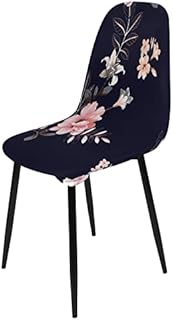 SearchI Dining Chair Covers 4 Pieces, Stretch Scandinavian Chair Slipcovers Shell Side Armless Chair Covers for Kitchen, Dining, Bedroom,Living Room Side Chairs,Orange