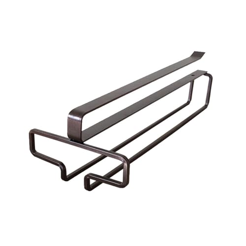 HINAYOSAN Soportes de metal para copas de vino, soportes para copas de vino, organizadores de almacenamiento para colgar en el armario, para una elegante solución de almacenamiento de cocina