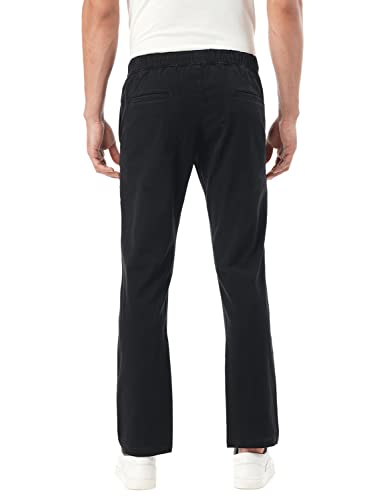 Image of FYLTR Men's Taper Fit Stretch Cotton Joggers with Elasticated Waistband & Drawstrings
