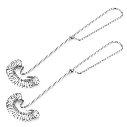 KOMUNJ 2 fruste a spirale in acciaio inox di alta qualità, mini scopa a spirale per frullatore e utensili da cucina, lavabile in lavastoviglie