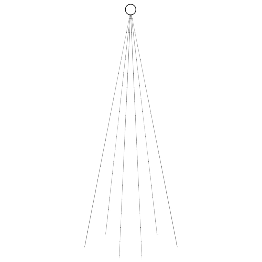 lucine a batteria,luci led usb,luci a led a batteria,Albero di Natale Pennone Bianco Freddo 108 LED 180 cmIdeal für Weihnachtsfeiern, Wandambiente