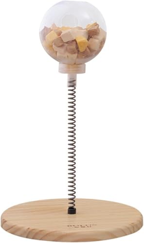 Vinebeautiful猫おもちゃ 猫じゃらし 猫ボール、猫おもちゃ 回転ボール 人気 知育玩具 おやつ入れる ペット用品 ねこ、猫 知育玩具 餌、猫パズルタンブラー、猫 おもちゃ ボール、猫用おもちゃタンブラートリートボール、猫の餌箱のおもちゃは食べ物