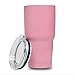 5 Star Stuff 30 oz Tumbler, 100% Stainless Steel Double Wall Vacuum Insulated Cup with Lid – Pink