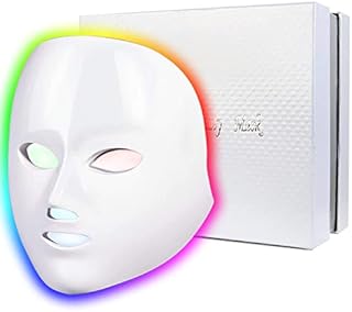LED Face Mask 7 Colors LED Facial Skin Care Mask Red Light Therapy Facial Mask LED Lights for Facial at Home