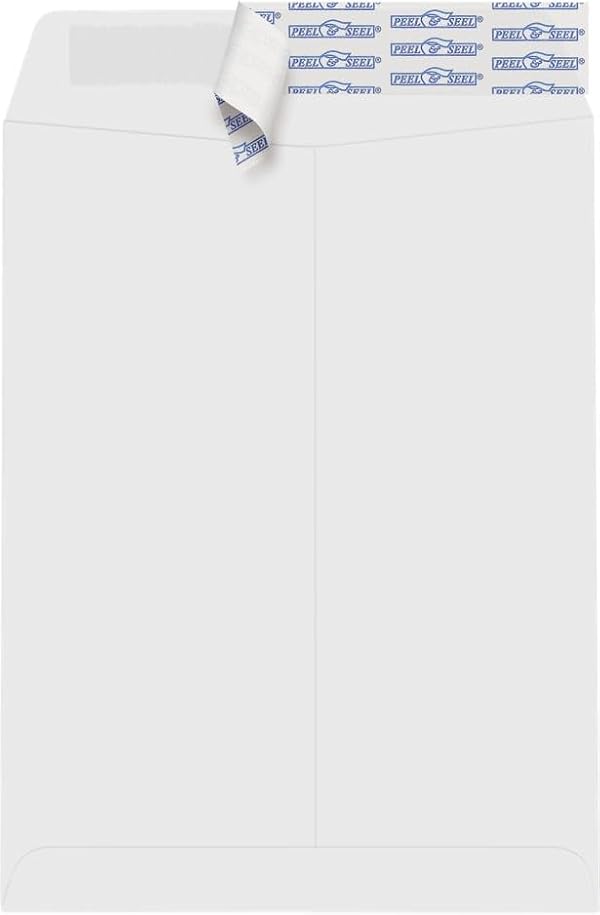 LUXPaper 9 x 12 Open End Window Envelopes | Peel & Press | White | 28lb. Text | 1,000 Qty by LUXPaper - Image 3