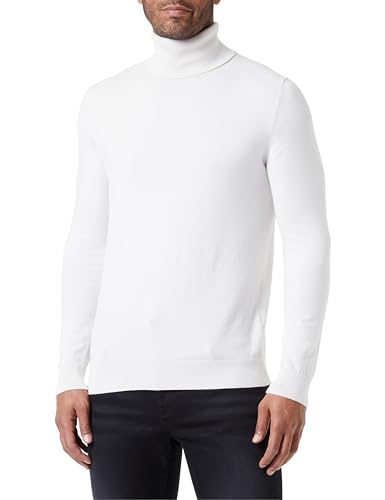 Sisley Cuello de Tortuga Sw. L/S 10f2s2244 Suéter, Crema 14j, S para Hombre