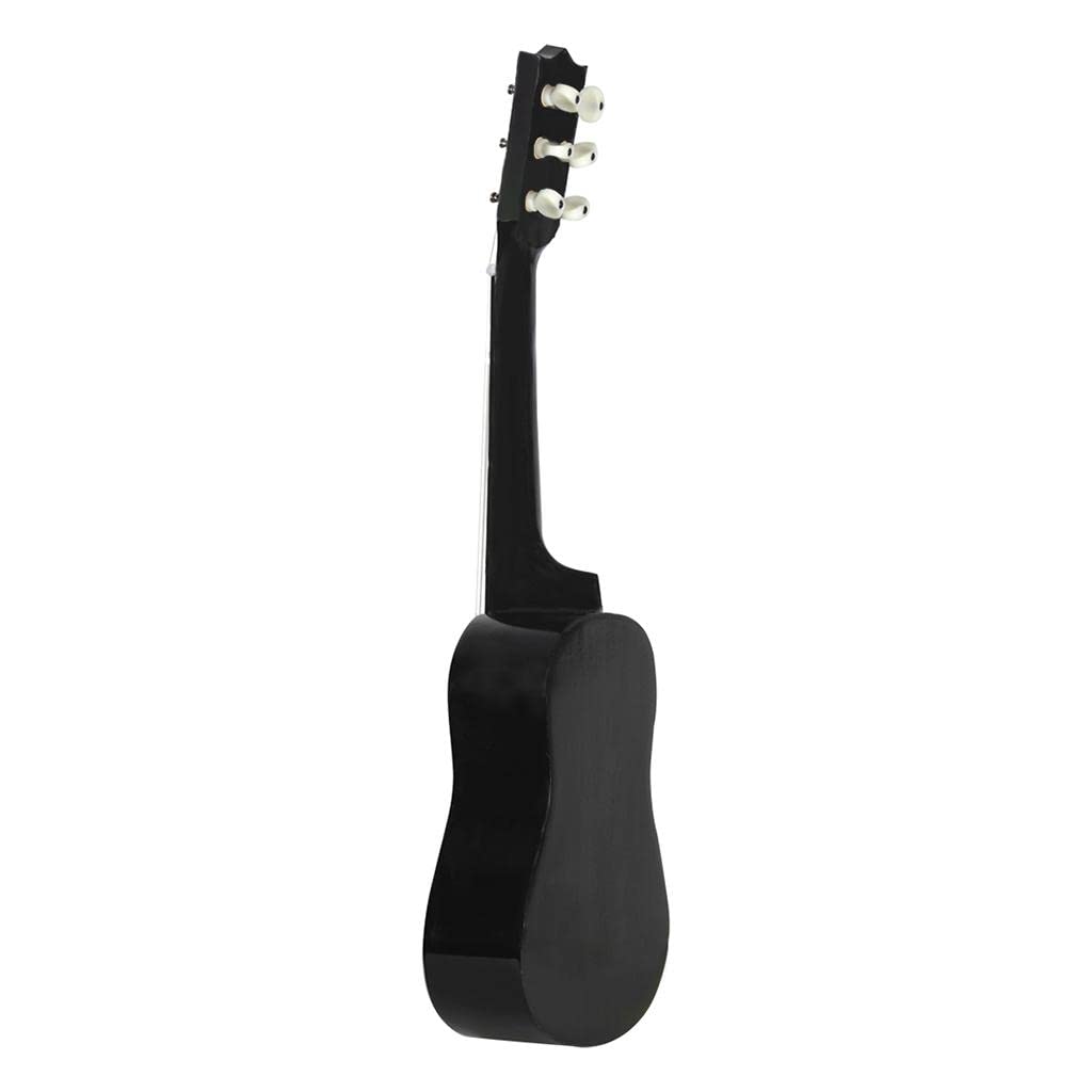 Mini guitare acoustique 6 cordes 53,3 cm Noir 53,3 cm