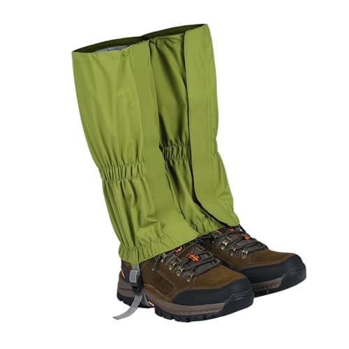 ハイキングゲイター、クロスカントリーゲイター、ハイキングレッグカバー、アウトドアウェア、スノートレッキングクライミングスノーボードに最適(Green)
