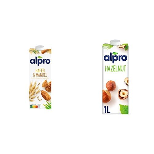 Alpro Yulaf Badem Bitki Bazlı İçecek 1L ve Alpro Fındık Bitki Bazlı İçecek 1 L