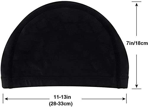 Badmutsen Om Haar Droog Te Houden Dames Badcap-3D Print 2-11" - 13", Zwemmen Cap Fashiofrican Meisje Met Kleurrijke Geverfd Paars Haar Op Teal Blue Swim Cap Hoed Voor Vrouwen Mannen Lang Haar Volwassen Waterdichte S - Image 6