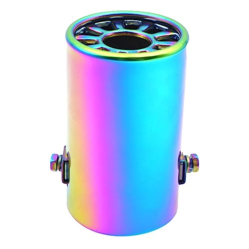 Silencioso de punta de cola para coche en acero inoxidable multicolor de facil instalacion