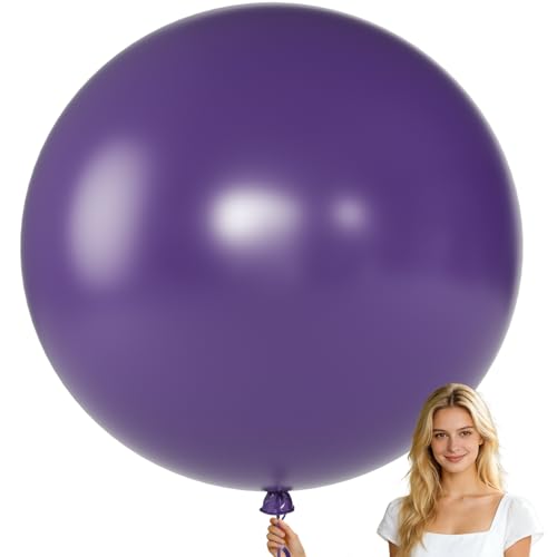 Image of KALOR Dusty Purple Giant 36 Inch 9pcs Large Latex Balloons