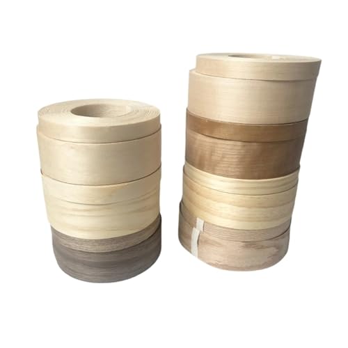Cinta de chapa de roble bandas de borde madera prepegada multicolor prefinished 7.5m 3