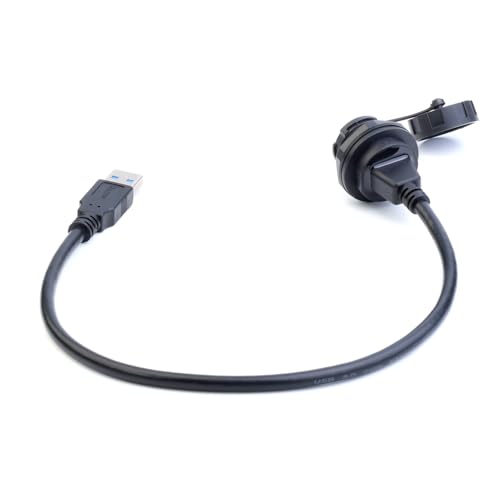 Conector USB 3.0 Tipo A Hembra Panel Impermeable miniatura 4