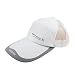 Unisex Adults Summer Quick Dry Breathable Mesh Baseball Cap Long Brim Adjustable Snapback Trucker Outdoor Sports Fishing Running Cycling Tennis Golf Ball Anti UV Sun Protection Visor Baseball Hat Cap,White,Adjustable