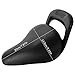 QCdeSoulBLV 7.9x5.3in Black Kids Bike Seat, Waterproof Handled PU Seat, Stylish Curved Replacement Kids Bike, Saddle