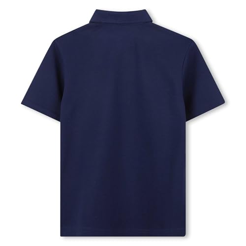 Image of Timberland Boys School Uniform Short Sleeve Pique Cotton Knit Polo Shirt, Kids Button Closure Premium Breathable Polo