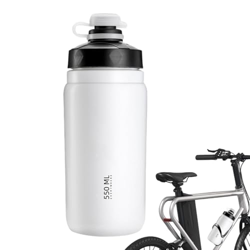 Botella De Agua Para Bicicleta | Hidratación Antiderrames Para Bicicleta Con Diseño Aprietable | Con Tapa, Jarra 550ml Ligera Para Gimnasio, Viajes, Ciclismo, Deportes, Exterior, Interior, Running,