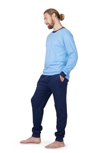 Stanfield's Men's Polo Pajamas, Long Sleeve Crew Neck2
