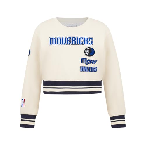 Image of Pro Standard Big Girls NBA Retro Classics Fleece Crewneck Sweatshirt