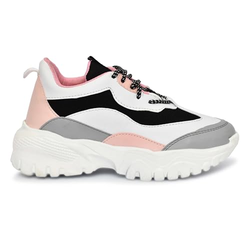 Image of SUSON Women's Synthetic Leather Sneakers Shoes