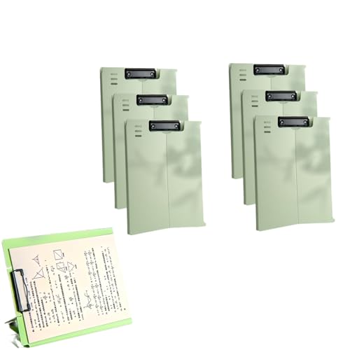 BAVBAV スタンドクリップボード A4対応 ホワイトボード機能付き 書類整理 卓上メモボード 折りたたみ式 付箋ボード メモスタンド 仕事用 便利グッズ (グリーン)