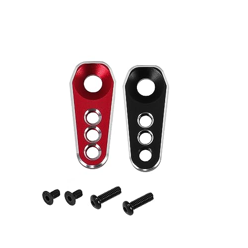 BATRAZZI FCX24 Rc Car Parts Upgrade Parts Aluminum Servo Horn Set-Red for for FMS RC Crawler K5/Smasher/Power Wagon