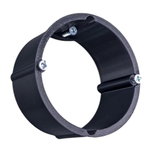 10 Stk. Ø60mm x 33mm Putzausgleichsringe für Gerätedosen Schwarz z.B für Innendämmung