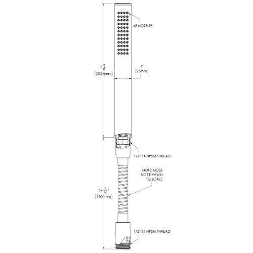 Cabezal de Ducha Manual Speakman VS-3000-MB-E175 Negro Mate miniatura 3