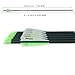 TIGER ARCHERY 30Inch Carbon Arrow Practice Hunting Arrows with Removable Tips for Compound & Recurve Bow(Pack of 12) (Light Green White)