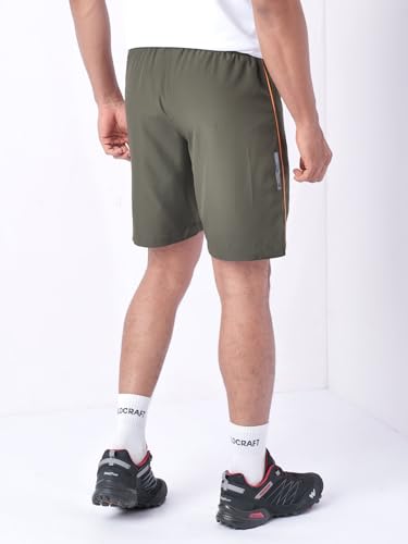 Image of Wildcraft Men's Solid Regular Fit Shorts| Mid Waist with Adjustable Drawcord