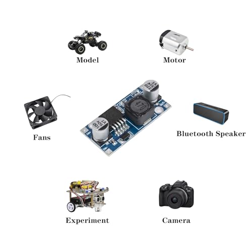 Idota 10 Stück Step Down Converter, DC-DC 3A Buck Converter Spannungsregler Einstellbares Netzteil Abwärtsmodul, 3.2-46V zu 1.25-35V DC bis DC Wandler Modul